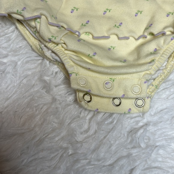 First Impressions Yellow And Purple Headband And Onesie Set - Picture 4 of 8